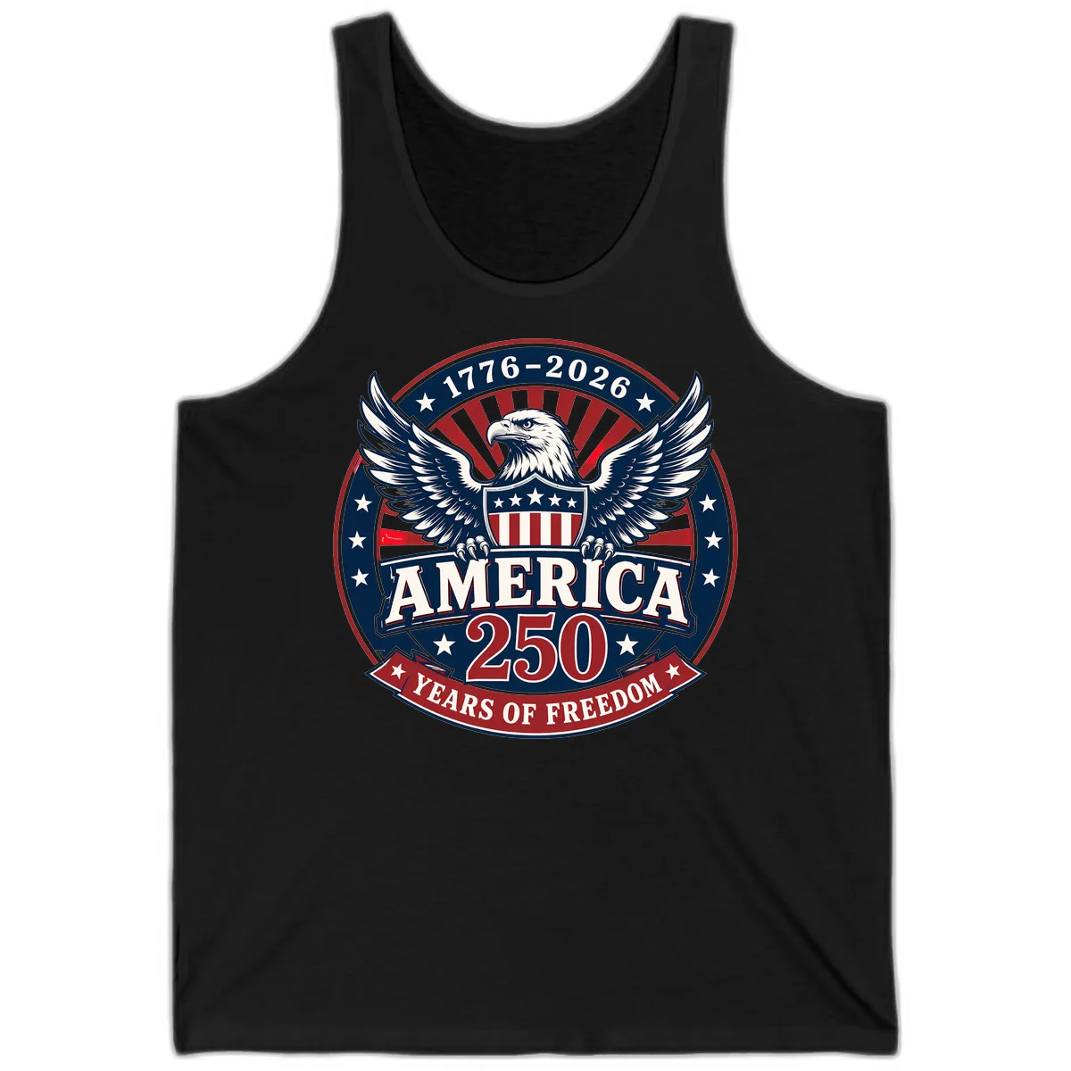 America 250 Years Of Freedom Celebration Tank in Black